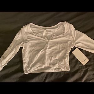 Lululemon cropped Henley top with tags attached size 8!